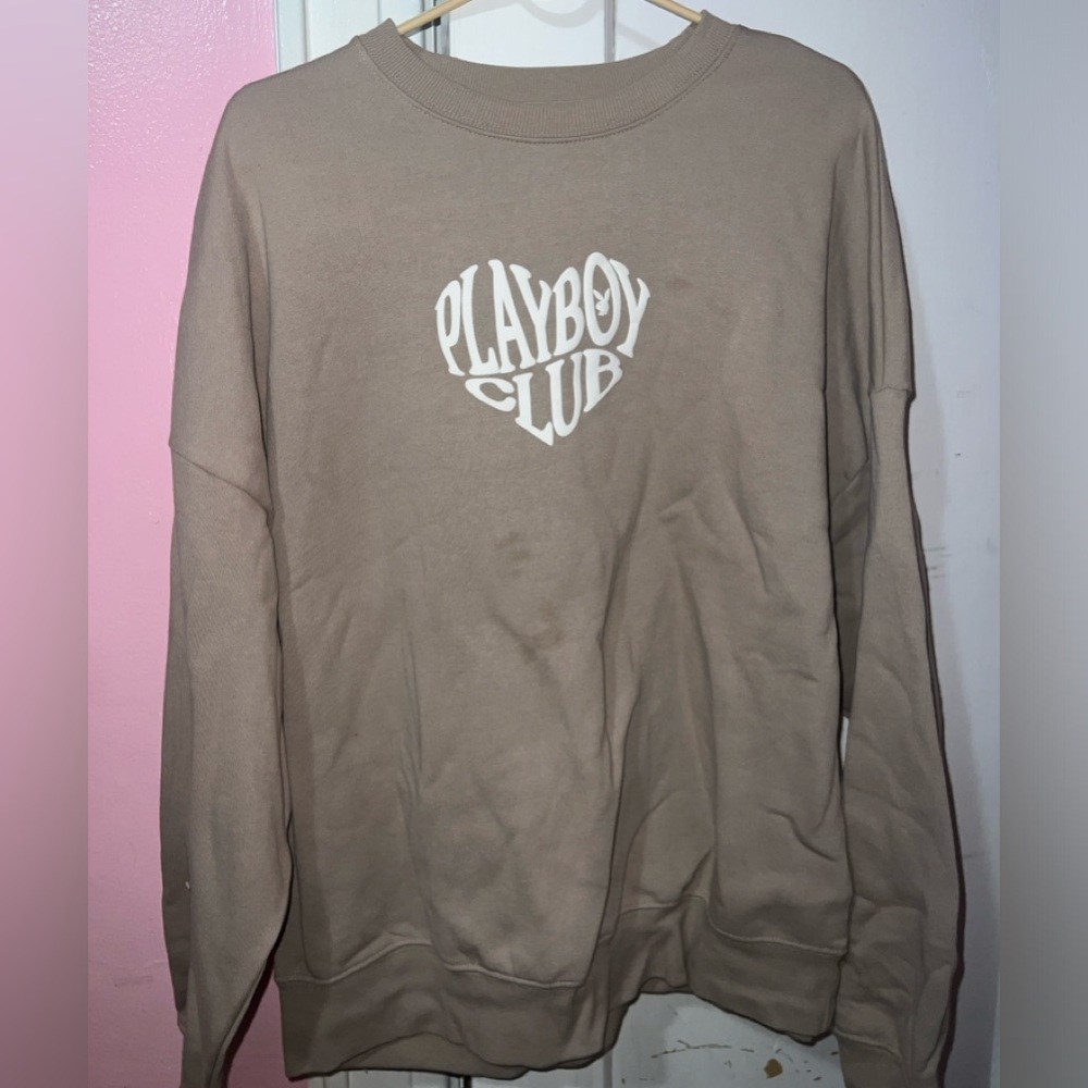 Playboy Club - Khaki Crewneck Sweater